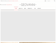 Tablet Screenshot of geovannigroup.com